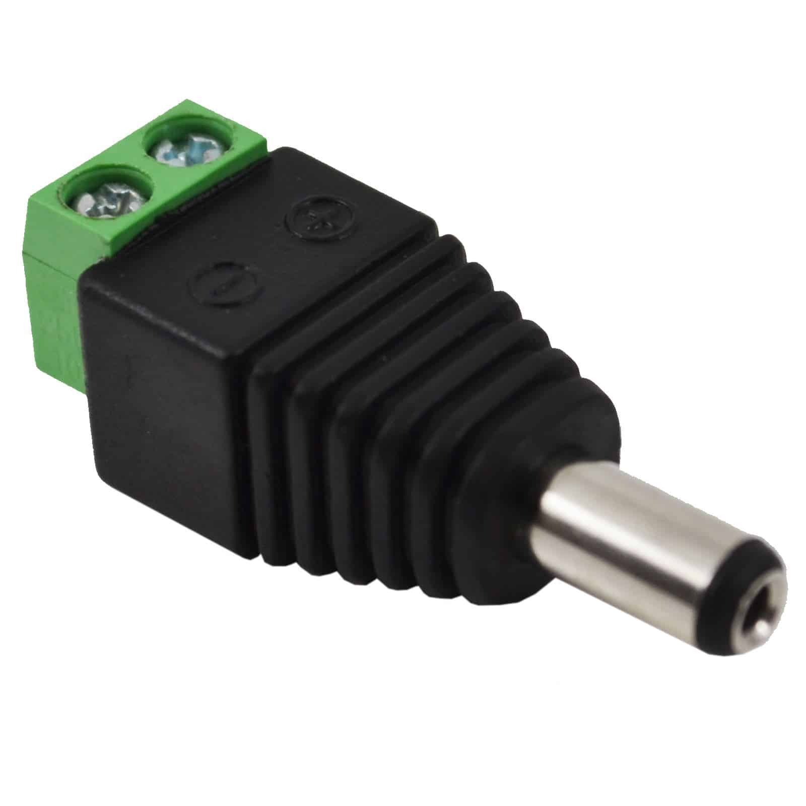 Ficha de Alimentación Macho Genérica DC 5.5 x 2.1 mm con Bornera