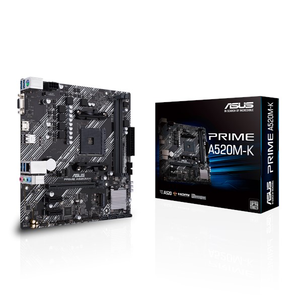 Mother Asus Prime A520M-K AM4 DDR4 Micro-ATX (PRIME A520M-K)