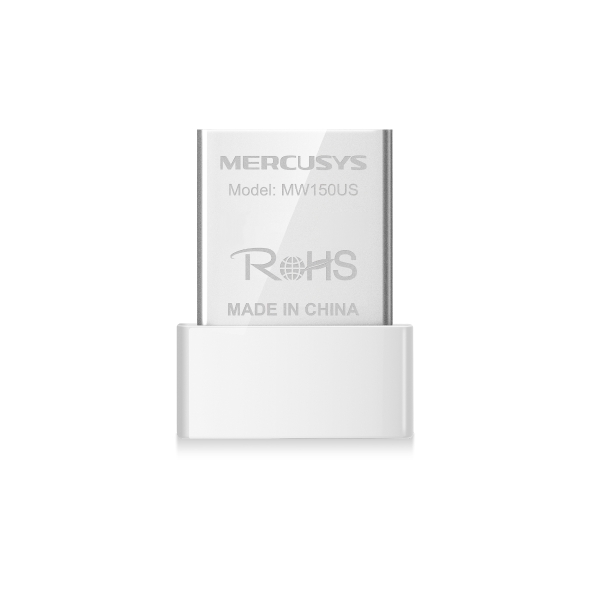 Placa de Red WiFi USB Mercusys MW150US Nano USB 150 Mbps (MW150US)
