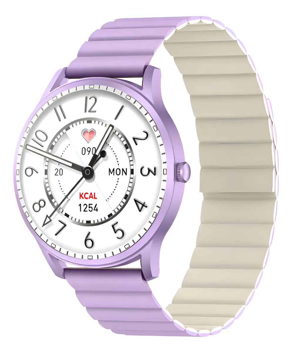 Kieslect Smart Watch Lady Calling Watch Lora Purpura Maya Imantada Purpura Con Khaki (YFT2042EU)