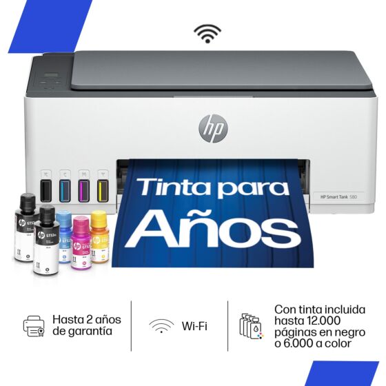 HP SMART TANK MULTIFUNCION WIRELESS 580 (1F3Y2A)