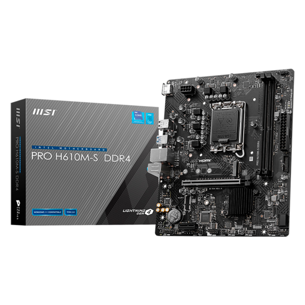 MOTHER MSI PRO H610M-S DDR4 14VA (1700) (911-7E44)