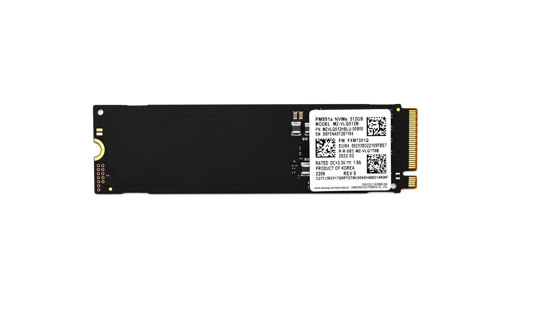 Disco Sólido SSD PM991A Samsung 512 GB M2 NVME OEM (MZ-VLQ512B)