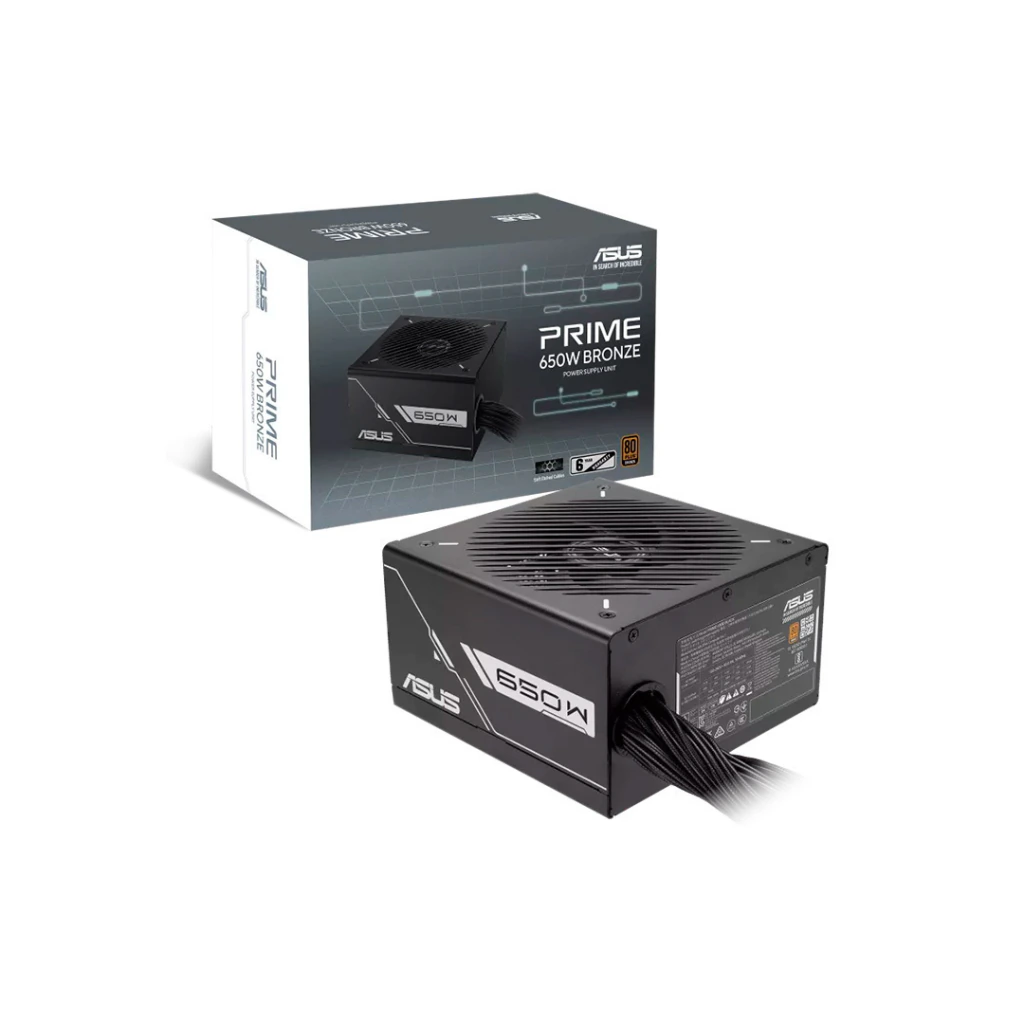 FUENTE ASUS PRIME 650W BLACK POWER SUPPLY 80 PLUS BRONZE (PRIME-650B-BLACK)