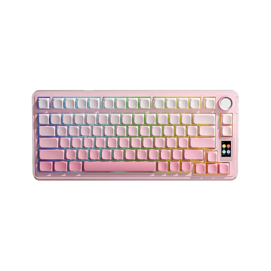 Teclado Mecanico Aula S75 Pro Inalambrico rosa (6978080502131)