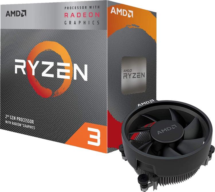 Procesador AMD Ryzen 3 3200G tray sin cooler AM4 (YD3200C5M4MFH) (solo para PC armada)
