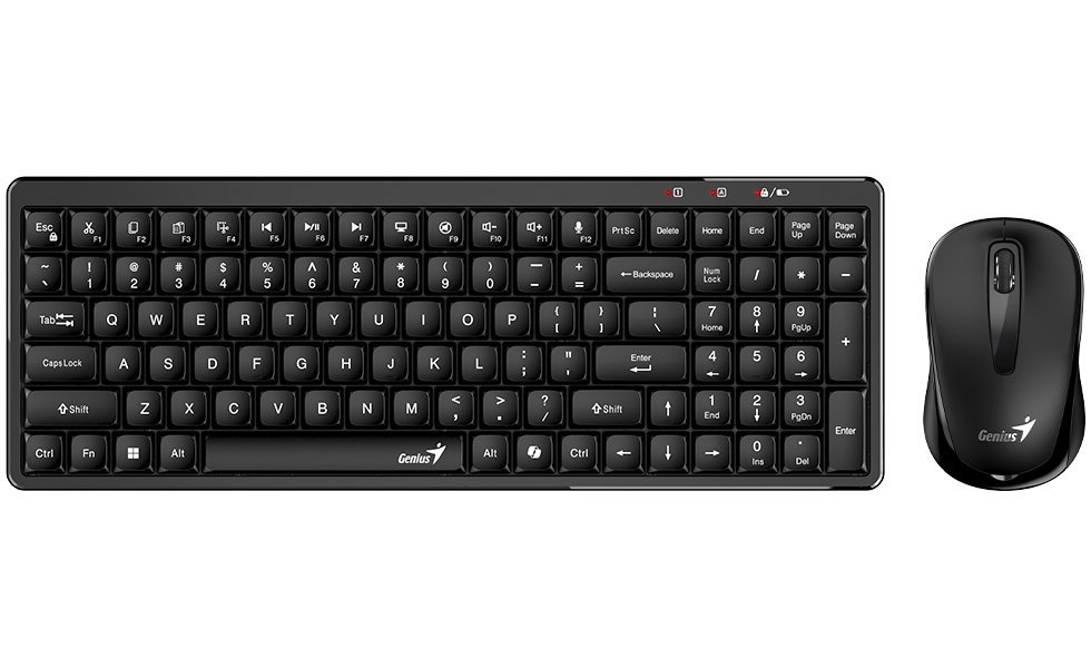 Teclado Y Mouse Genius Luxemate Q8100 Wireless Black