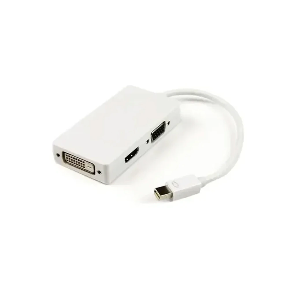 Adaptador Mini DisplayPort KANJI a HDMI VGA DVI