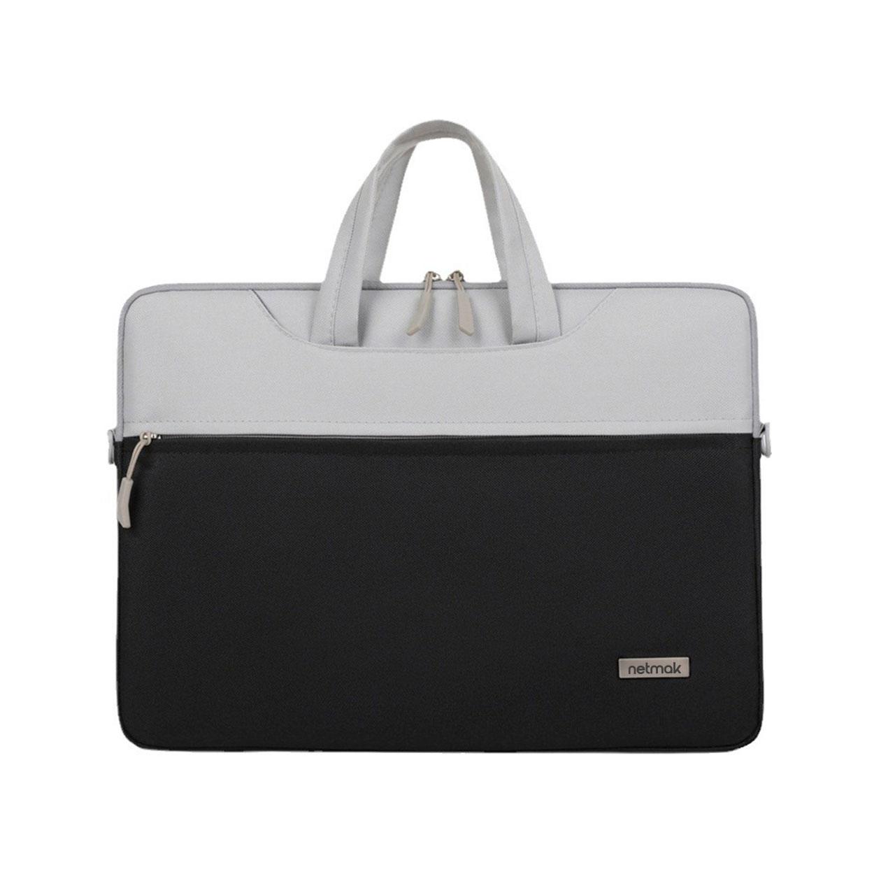 Maletín Porta Notebook 15.6" Negro Gris (Nm-Ml1)