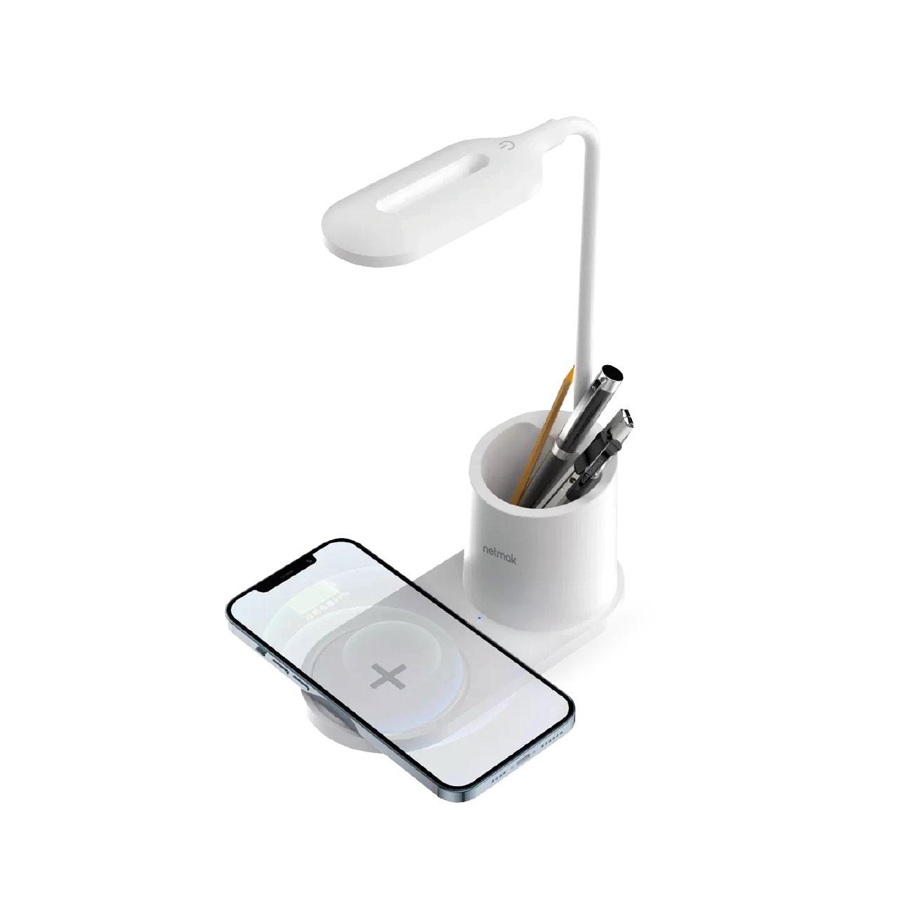 Lámpara LED Carga Inalámbrica 15W - 3 niveles de iluminación (NM-CL13-W)
