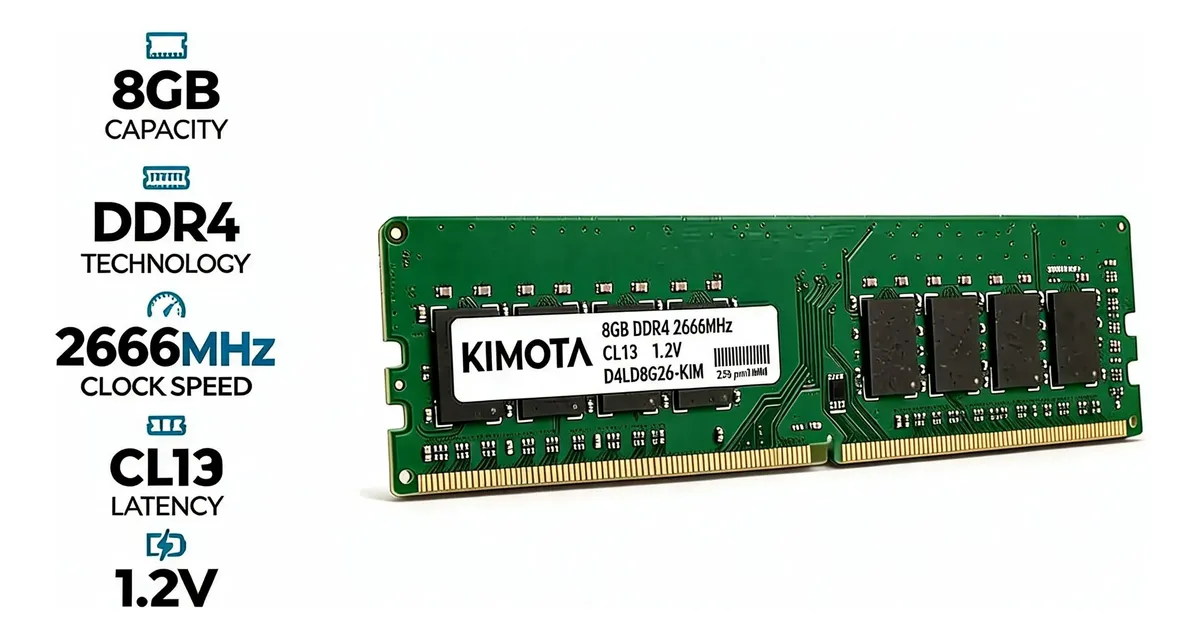 Memoria DDR4 8192MB 8GB 2666MHZ KIMOTA
