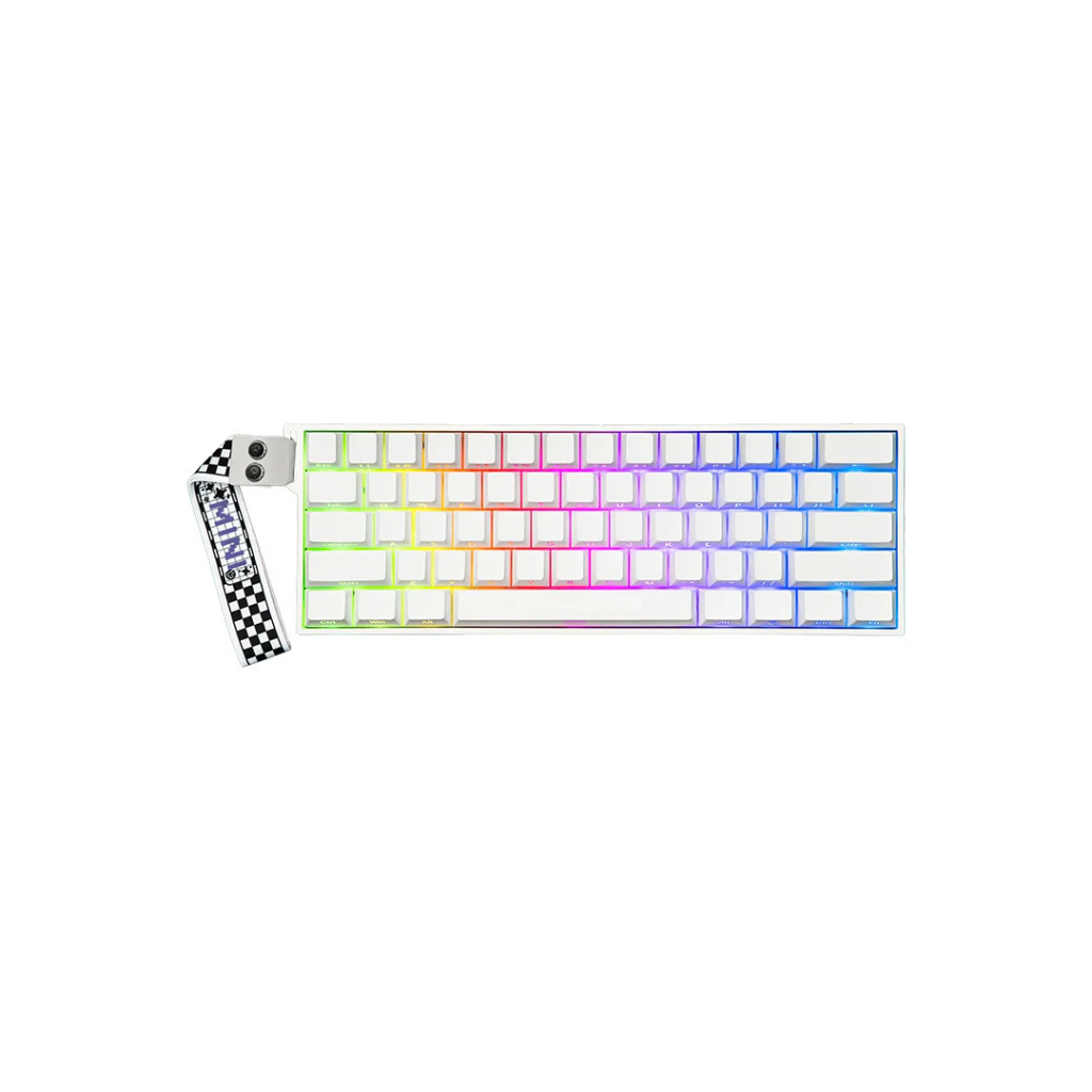 Teclado Mecanico Aula Mini 60 HE Pro White inalambrico (6978080502193)