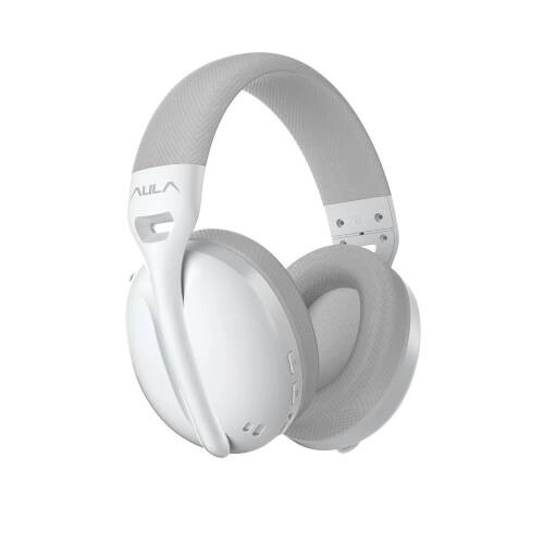 AURICULAR INALAMBRICO AULA S6 WHITE USB BLUETOOTH ULTRALIGEROS (6948391235561)