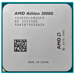 Procesador AMD ATHLON 3000G 3.5 GHZ 5MB cache AM4 tray sin cooler (solo para PC armada)
