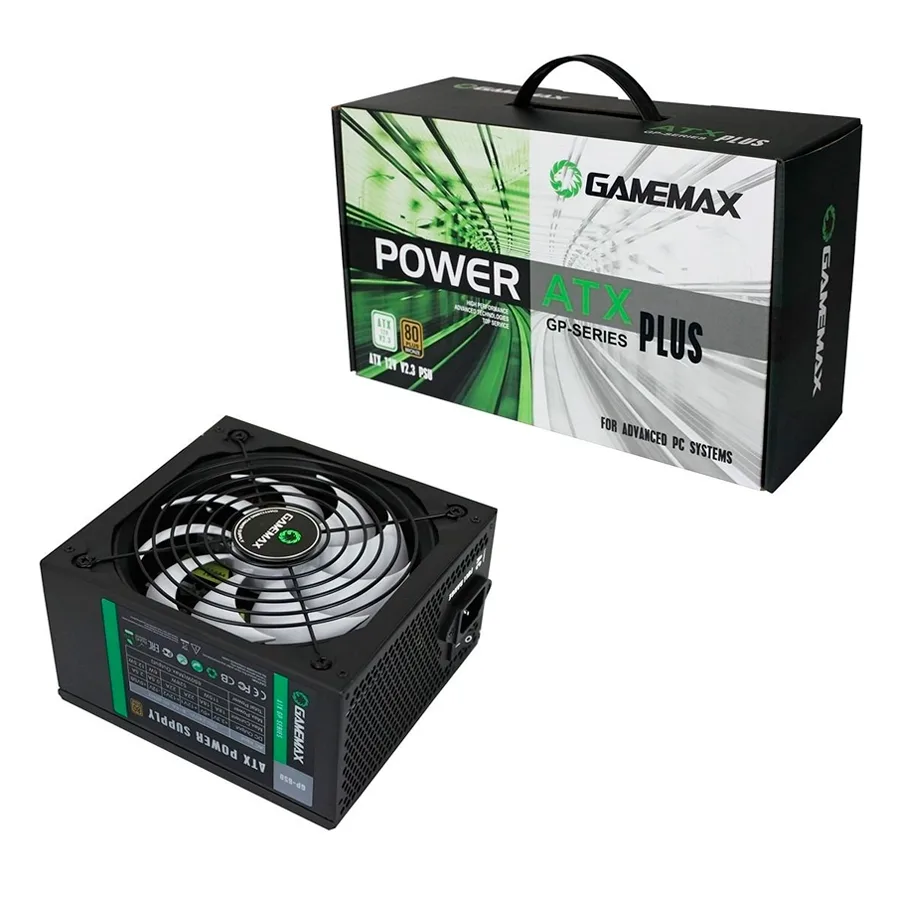 FUENTE 650W GAMEMAX 80 PLUS BRONZE GP-650 FAN 14CM