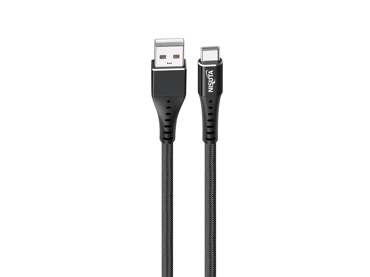 Cable Nisuta USB AM a C mallado de 1m (NSCAUSC100M)