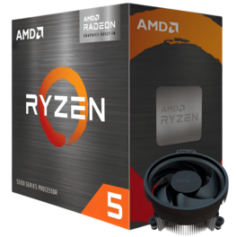 Procesador RYZEN 5 5600GE 6C 3.4GHZ 4.4 GHZ 19MB CACHE C VGA AM4 (100-100000261BOX)