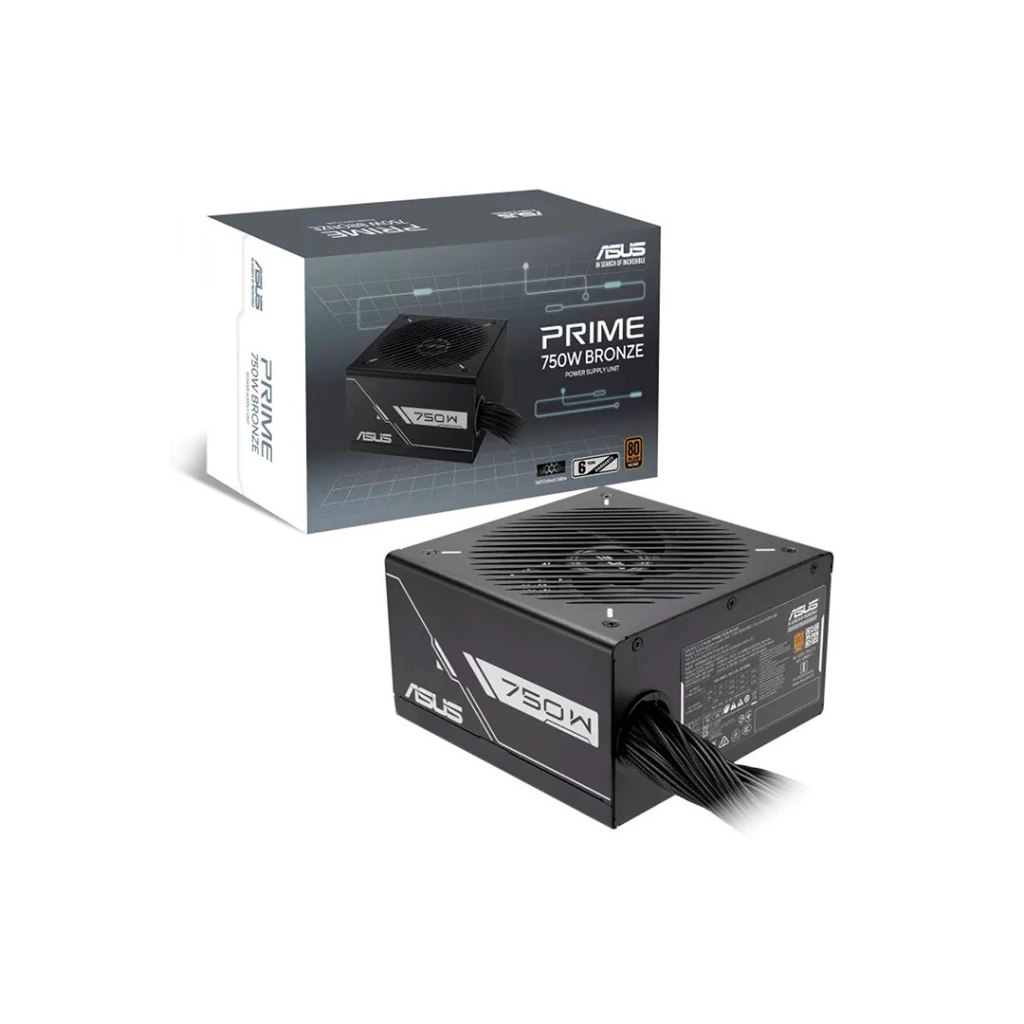 FUENTE ASUS PRIME 750W BLACK POWER SUPPLY 80 PLUS BRONZE (PRIME-750B-BLACK)
