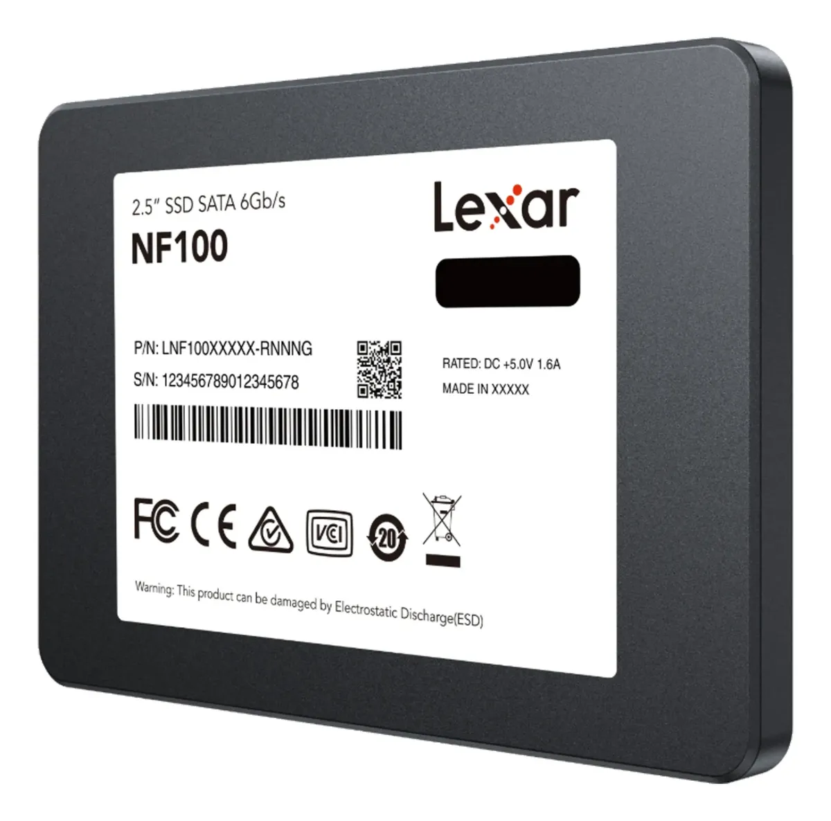 Disco Solido Ssd 250GB SATA LEXAR NF100 (LNF100X250G-RNNNG)