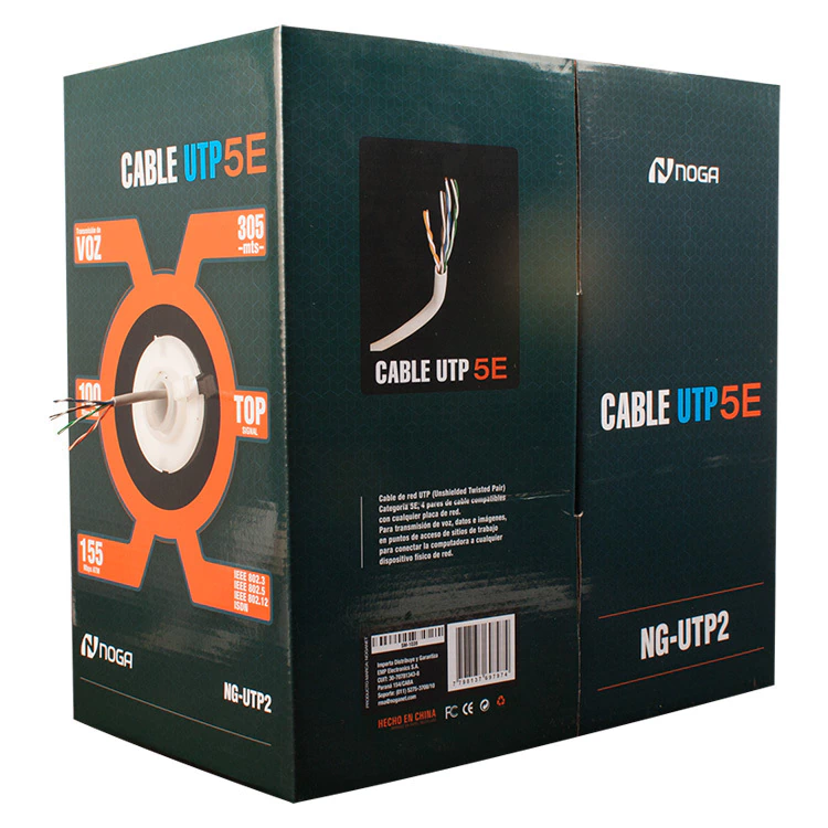 BOBINA NOGANET CABLE DE RED UTP C5E INTERIOR 305M (NG-UTP2)