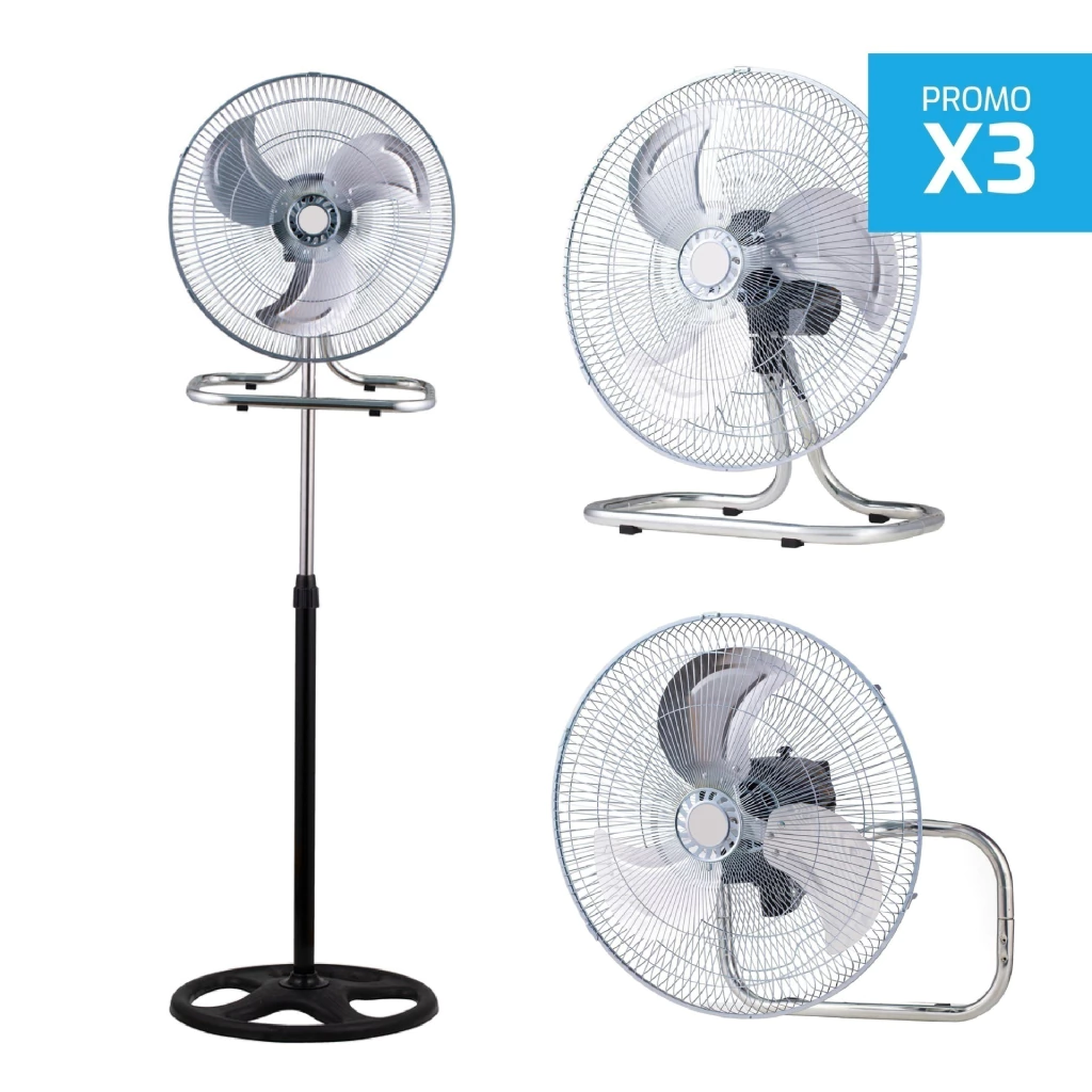 Combo tres ventiladores Aconcawa Kjh-fh1811 turbo de pared 18" 3 en 1